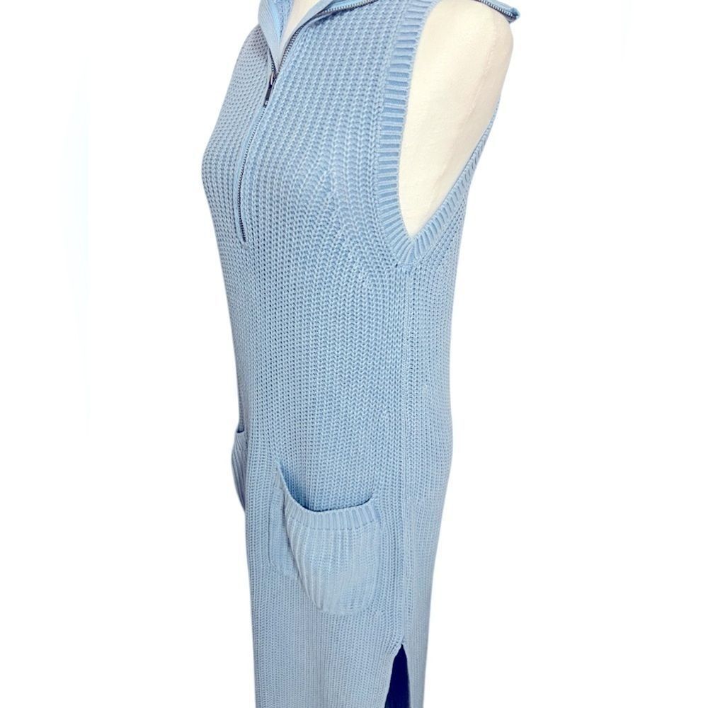 Free People Elodie Maxi Dress In Blue small oversized knit - Picture 9 of 13